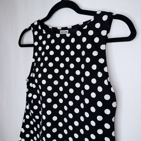 Lands’ End Women’s Polka Dot Print Tankini Swim Top Size 4 - Picture 3 of 5
